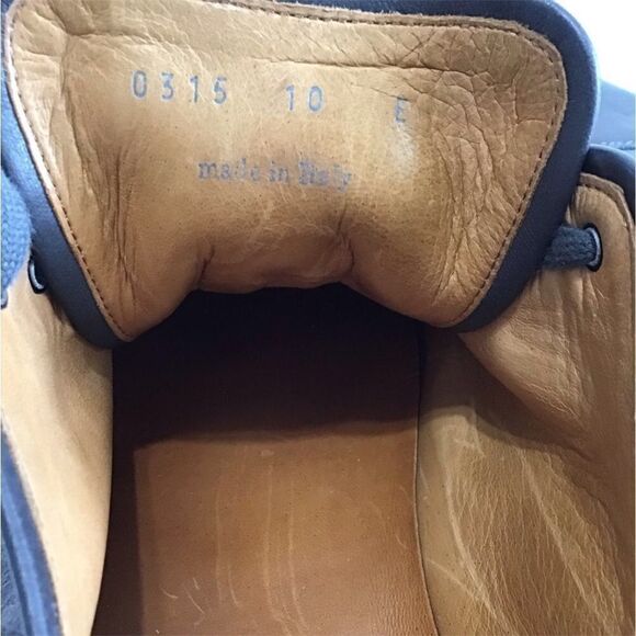 John Lobb Levah Suede With Leather Cap Toe Sneakers Size 10E - Picture 9 of 9